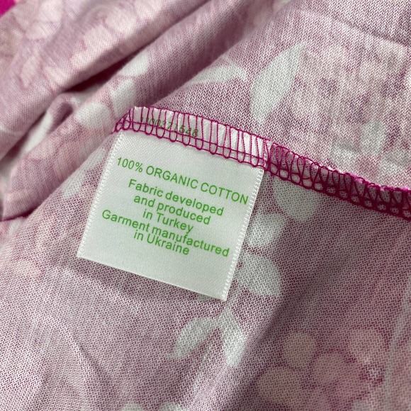 Garnet Hill Mini Dress XS Pink Floral Wrap V-Neck - Picture 8 of 10